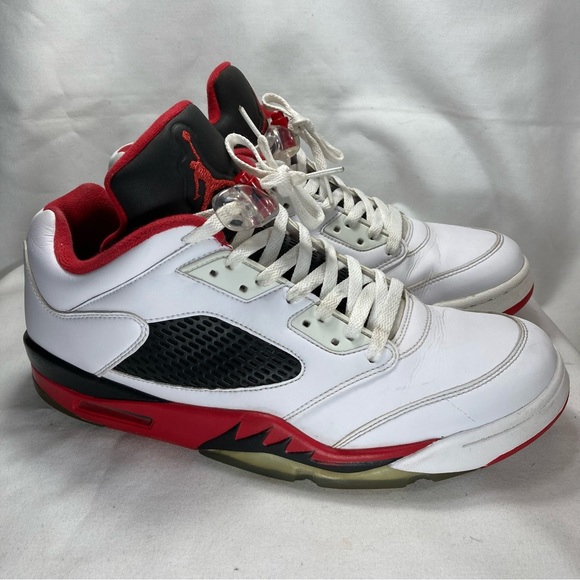 Nike Air Jordan 5 Low Fire Red Size 12 819171-101